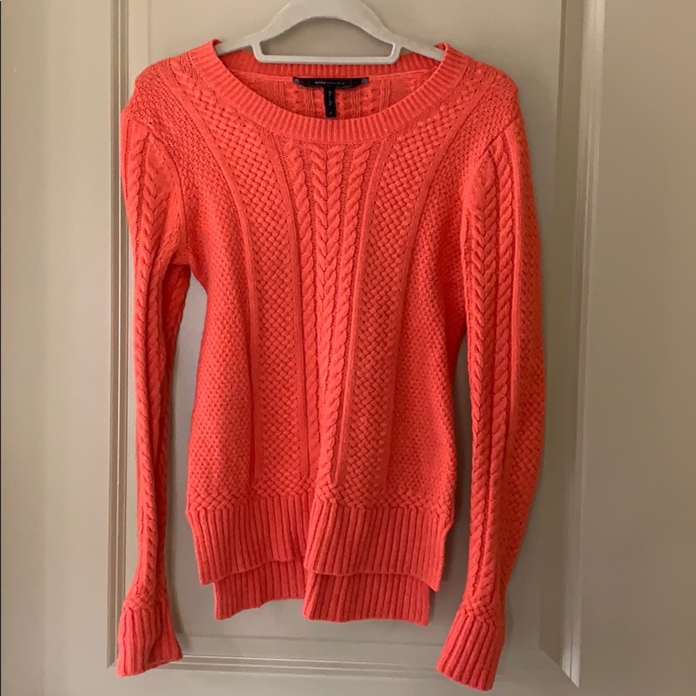 BCBG Cable Knit Sweater in Ambrosia